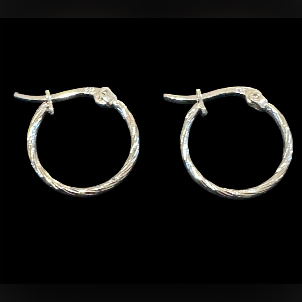 Dainty & Small Sterling Silver Hoop Earrings
